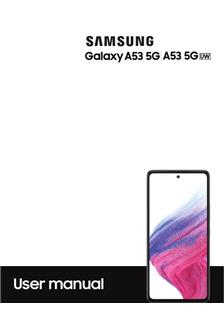 Samsung Galaxy A53 5G manual. Tablet Instructions.